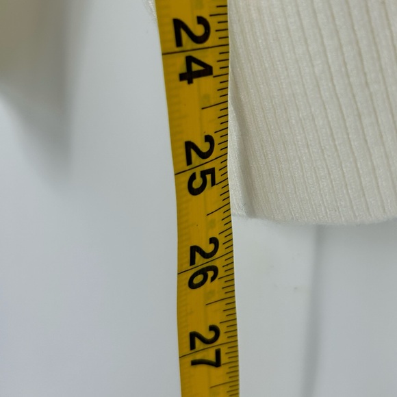 LIV White Leaf Silver Snowflake Rhinestone Motif Sweater - Picture 4 of 7